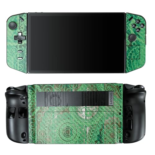 Carbon Fiber Gaming Skin Compatible with Lenovo Legion Go - Vintage Paisley - Premium 3M Vinyl Protective Wrap Decal Cover - Easy to Apply | Crafted in The USA by MightySkins - color: Vintage Paisley, style: Carbon Fiber Textured Finish
