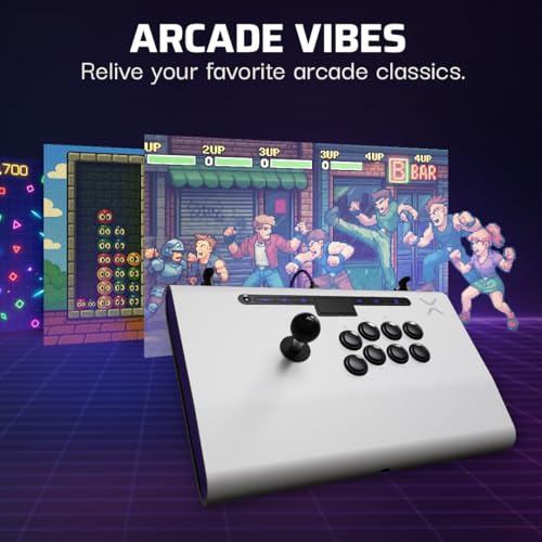 Victrix Pro FS Fight Stick Arcade Controller for PlayStation, PS5, PS4, PC - color: White