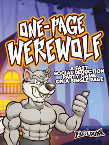 One-Page Werewolf: A Fast Social Deduction Party Game on a Single Page