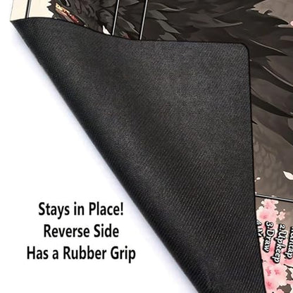 STORKY MTG Playmat, Landscape Board Game Mat with Storage Bag, Mouse Pad for Trading Card Games, Playing Mat with Zones, Smooth Rubber Surface Battle 24 x 14 inches, Dragon - color: Dragon With Zones
