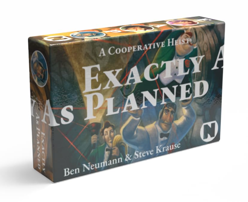 Exactly As Planned | A 5-Minute, Real-Time, Cooperative Board Game | Five Unique Heists for 1-5 Players