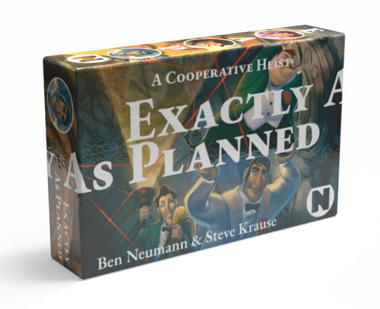 Exactly As Planned | A 5-Minute, Real-Time, Cooperative Board Game | Five Unique Heists for 1-5 Players