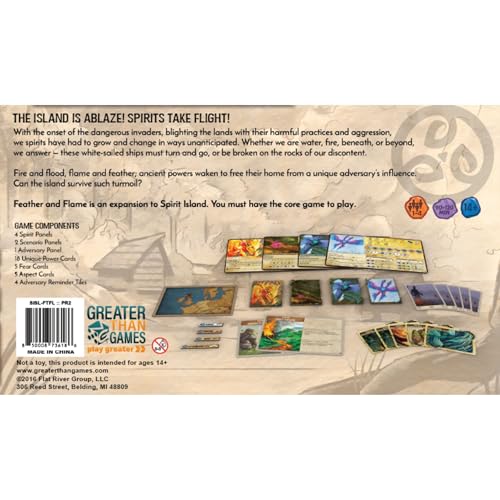 Greater Than Games | Spirit Island: Feather & Flame - Foil Panels | Cooperative Strategy Board Game Accessory | Premium Component Upgrade - style: Foil Panels