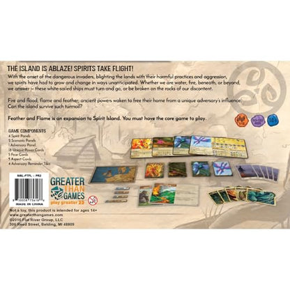 Greater Than Games | Spirit Island: Feather & Flame - Foil Panels | Cooperative Strategy Board Game Accessory | Premium Component Upgrade - style: Foil Panels