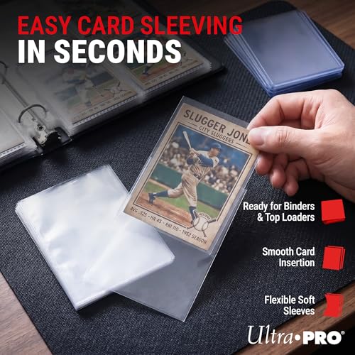 Ultra Pro Penny Sleeves for Trading Cards – 2.5" x 3.5" Standard Size – Clear Soft Card Sleeves – Non PVC Polypropylene – Trading Card Protectors for Sports & Collectible Cards – 3 Pack of 500 (1500)