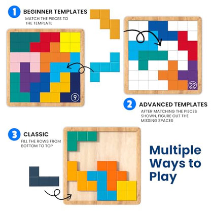 Dementia Activities for Seniors, Memory Games for Seniors with Alzheimers, Wooden Tiles Matching Puzzle Game, Dementia Products for Elderly Adults, Brain Exercise Gift for Parents or Nursing Home