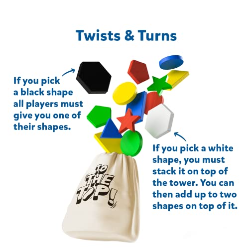 Skillmatics Board Game – to The Top | Matching & Balancing Game with a Twist, Match Colors & Shapes, Gifts & Fun Family Friendly Game