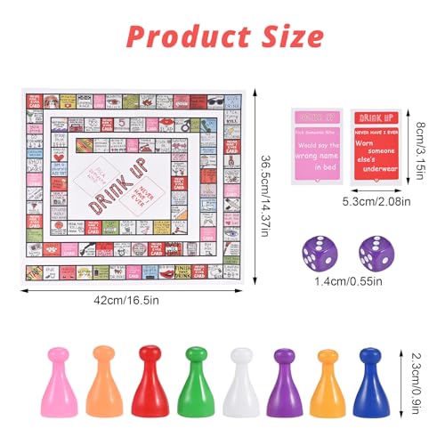 GOLDGE Interactive Party Board Game Mat for Adults Families (First Edition) | Funny, Easy to Play with 2-8 Players. Perfect for Friends' Gatherings & Any Occasion