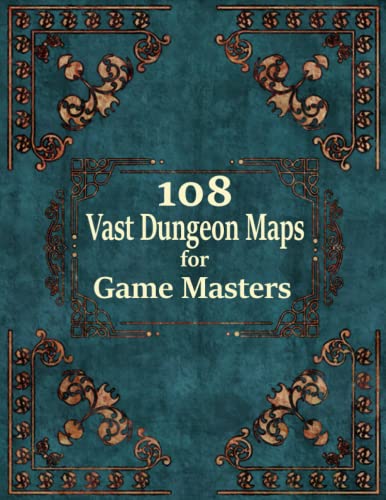 108 Vast Dungeon Maps for Game Masters: GM aid for fantasy TTRPGs (Fantasy Tabletop Gaming Maps)