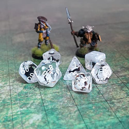 FanRoll 16mm Resin Poly DND Dice Set: Penguin Dice, Role Playing Game Dice for Dungeons and Dragons