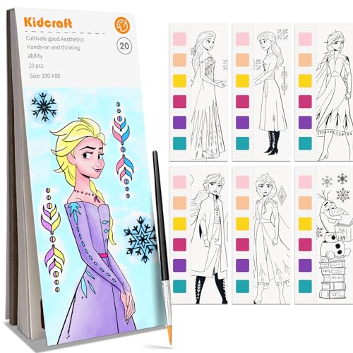 Paint with Water Coloring Books for Kids, Pocket Mess Free Watercolor Painting Sets for Toddlers, Art and Craft Drawing Activities Gifts for Kids Ages 4 5 6 7 8+, Travel Activity Toys - Princess - color: Princess1