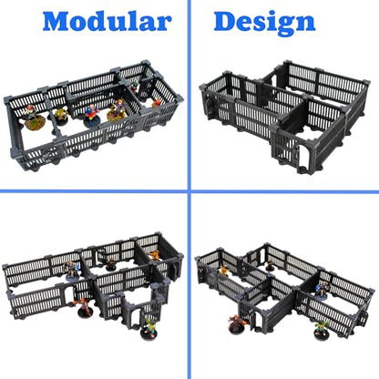 Dirt Cheap Dungeons - Jail Cell Kit | Modular & Customizable | Injection-Molded for Superior Durability | TTRPG Accessories for D&D, Daggerheart, & Tabletop Gaming