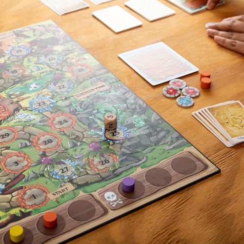 Dragon Hoard Board Game, Fantasy Adventure for Kids and Family, Fight Dragons to Win Gold, Fun and Easy Strategy, Semi-cooperative gameplay, Ideal for Family Game Nights, Ages 8+, 30 mins, 2-5 Players
