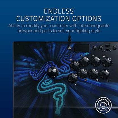Razer Panthera Evo: Fully Mod-Capable - Sanwa Joystick and Buttons - Internal Storage Compartment - Tournament Arcade Fight Stick for PS4, PS5, and PC
