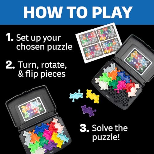 Educational Insights Kanoodle Cosmic - 3D Brain Teaser Puzzles for Kids, Spatial Puzzle Games for Adults, Teens and Kids, Problem Solving Toys and Logic Puzzles, Single Player Games