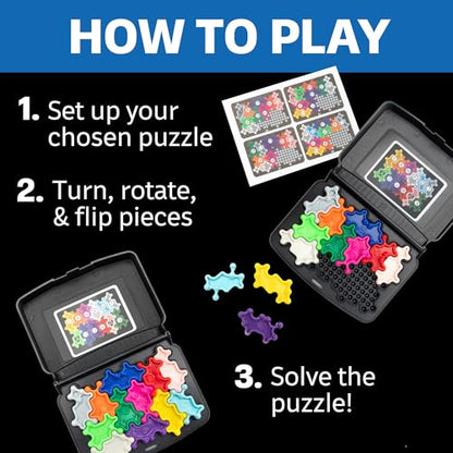 Educational Insights Kanoodle Cosmic - 3D Brain Teaser Puzzles for Kids, Spatial Puzzle Games for Adults, Teens and Kids, Problem Solving Toys and Logic Puzzles, Single Player Games