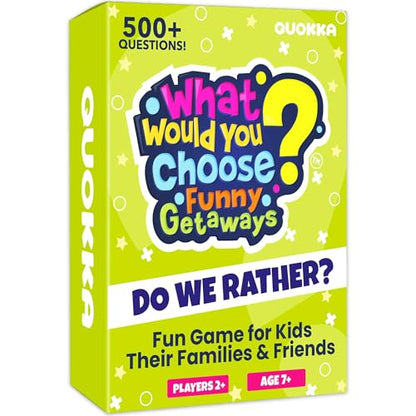 QUOKKA Card Game for Teens, Kids, Adults – 500+ Hilarious Travel & Vacation Scenarios | Funny Getaways What Would You Choose Challenge | Family Nights & Party Game for Friends, Road Trips & Sleepovers - color: 5. Funny Getaways