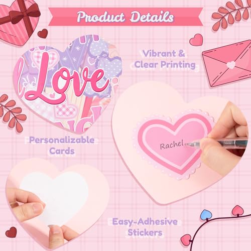 TICIAGA Pink Heart Book Learning Bulletin Board - 62Pcs Back to School Bookshelf Fall in Love with Learning Pink Heart Cutout Border Book Flag Banner for February School Library Classroom Wall Decor - style: Valentines