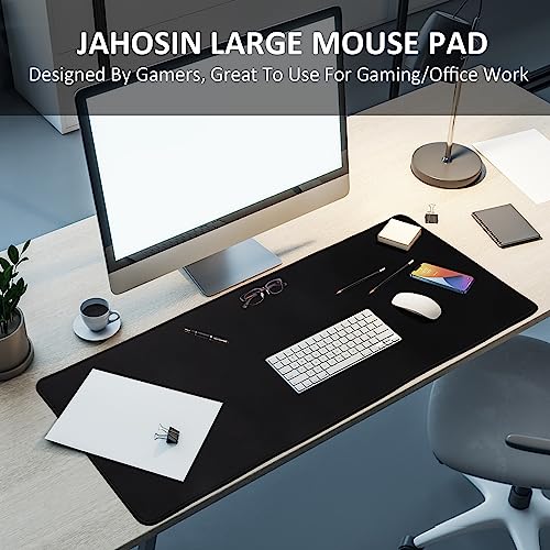 Large Gaming Mouse Pad with Stitched Edges,[35.4x15.7In] Extended Mouse Pad with Non-Slip Natural Rubber Base for Gamer/Desktop/Office/Home-90x40 Heius - color: 90x40 Heius