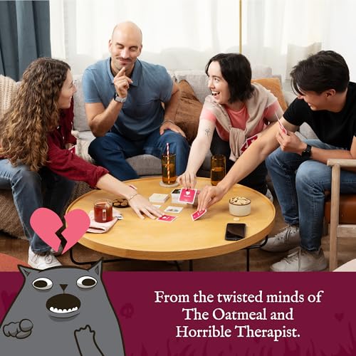 Exploding Kittens Horrible Couple Extra Horrible, 2-8 Players, 17+ | Create darkly funny comics with questions, responses, and absurd compromises. Play as a couple or with friends! Adults only! - style: Horrible Couple