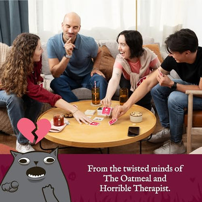 Exploding Kittens Horrible Couple Extra Horrible, 2-8 Players, 17+ | Create darkly funny comics with questions, responses, and absurd compromises. Play as a couple or with friends! Adults only! - style: Horrible Couple