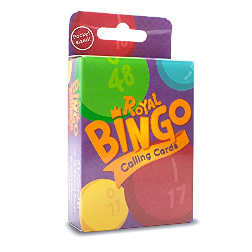 Royal Bingo Regular Calling Cards - Pack of 81 - High Visibility Font, 3.5" x 2.5" per Card-Replacement for Raffle and Balls - style: Small - 81 Cards