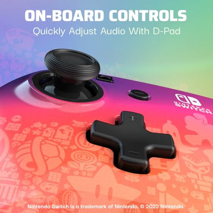 PDP REMATCH Controller & Travel Case Bundle: Star Spectrum - Nintendo Switch, Nintendo Switch Lite, & Nintendo Switch - OLED Model - style: Star Spectrum Controller + Case