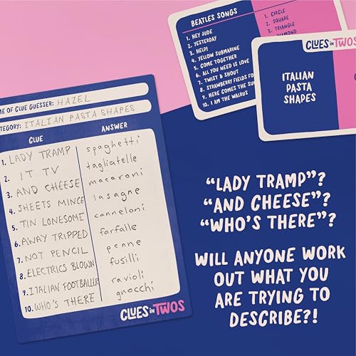 Clues in Twos | The Most Fun You can Have with Two Words! | A Family Friendly Party Game Perfect for Teens & Adults | Age 12+ | 2-8 Players (Classic Edition)