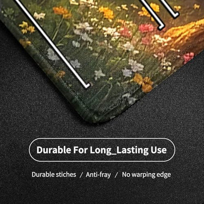MTG Playmat- Stitched Edges Forest TCG Playmat-Non-Slip Landscape Play Mat Smooth Surface Rubber Base Board Game Mousepad 24x14 inches for Trading Card Game Playing with Storage Bags - color: Tree House Playmat With Zones