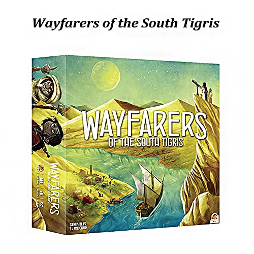 Renegade Game Studios Wayfarers of the South Tigris Dice Placement Strategy Board Game, 1-4 Players, 60-90 Minutes | Strategic dice placement and worker management game for 60-90 minutes, featuring desert exploration and tableau building