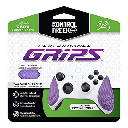 KontrolFreek Performance Grips for Xbox One and Xbox Series X Controller (Galaxy Purple) - color: Galaxy Purple
