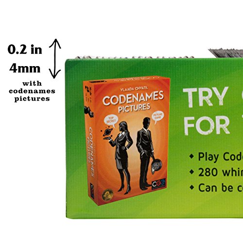 The Broken Token Board Game Organizer - Codenames Compatible Wood Storage Box with Multiple Dividers