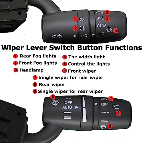 Obokidlyamor Simulator Turn Signal Wiper Light Combination Switch for For Thrustmaster T300RS /GT/Integral+Sude Steering Wheel +Adapter(For T300RS /GT/Ferrari Integral+Steering Wheel) - size: For T300RS /GT/ Ferrari Integral+Steering Wheel