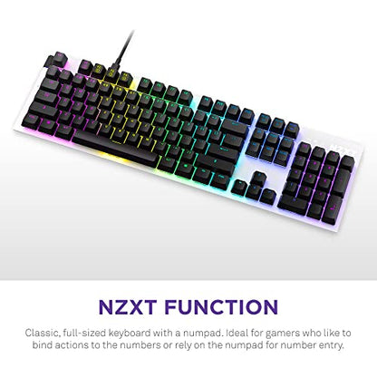 NZXT Function - Full Size Mechanical Keyboard - White - color: White, size: Full Size, style: Function