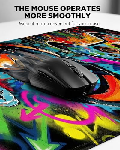 Mouse Pad, Desk Mat, 31.5x11.8in Large Mousepad, Game Console | Desk Pad with Stitched Edge & Rubber Non-Slip Bottom, Gaming Mouse Pad, Extended Mousepad for Home, Office - color: Game Console