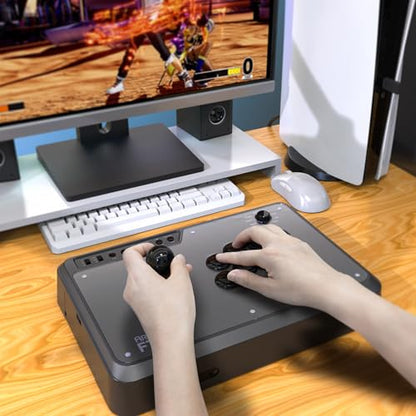 MAYFLASH Arcade Stick F700 for PS5, PS4, Switch, Switch 2, Windows, Apple, Android and more. Fight Stick Support Wireless Bluetooth, 2.4G Receiver and Wired Connection