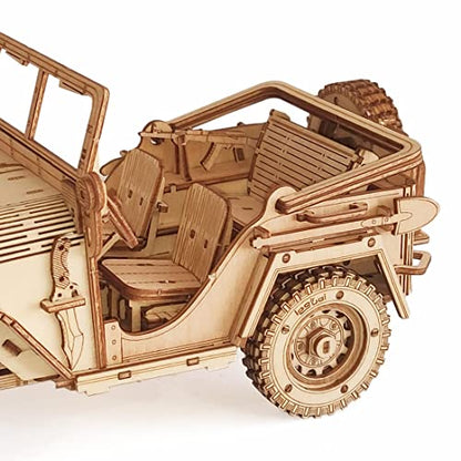 3D Wooden Puzzle - Wood Crafts Mechanical Off-Road Vehicle Building Model Kits - Wooden STEM DIY Brain Teaser Puzzle - Off-Road Vehicle 3D Puzzle Birthday Gifts Christmas - style: Off-Road Vehicle