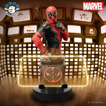 Exquisite Gaming Deadpool 3 Collectible Controller Holder and Phone Stand, Cable Guys Marvel Statue, Officially Licensed Figure