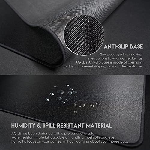 FANTECH Agile MP453 Large Gaming Mouse Pad - SPEEDSILK Surface, 450x350mm - size: 13.8L x 17.7W inches