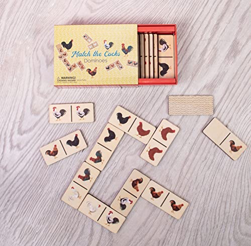 Boxer Gifts Match The Cocks Novelty Dominos Game Set | Funny Rude Secret Santa Gift for Her Wooden Pieces