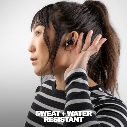 Skullcandy Method 360 ANC Wireless Earbuds with Sound by Bose - True Black | In-Ear Fit, Premium Active Noise Cancellation, 40 Hours Battery, Sweat and Water Resistant, Microphone for iPhone Android - color: True Black