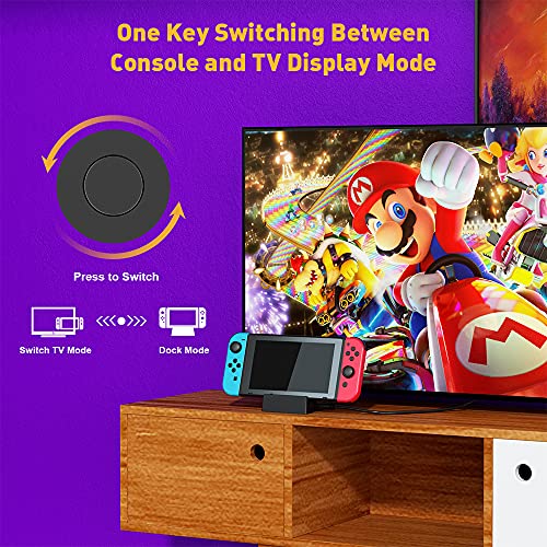 TV Docking Station for Nintendo Switch, Switch OLED, WEGWANG Portable TV Switch Dock Station Replacement for Official Nintendo Switch with HDMI USB 3.0 Port Switch Accessories Gift
