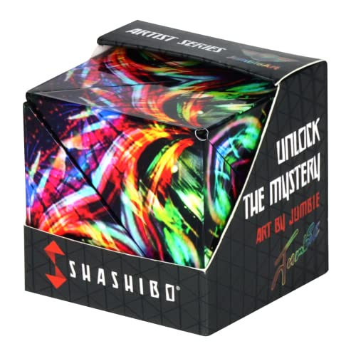 Shashibo DODECA Magnetic Puzzle Cube, Sensory Fidget Toy for Adults & Kids, Stress Relief Fidget Toy for All Ages, Cool Fidget Toys for Desk, Shape Shifting Box, 100+ Possible Shapes - color: Cosmic Surfer, size: DODECA