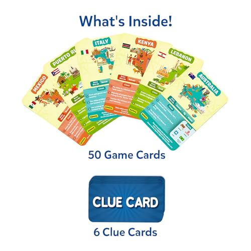 Skillmatics Guess in 10 – Countries of The World, Triva Card Game | Perfect for Boys, Girls, Kids & Families Who Love Card Games, Educational Toys, Travel Games, Gifts for Ages 8 & Up - style: 8. Countries of the World