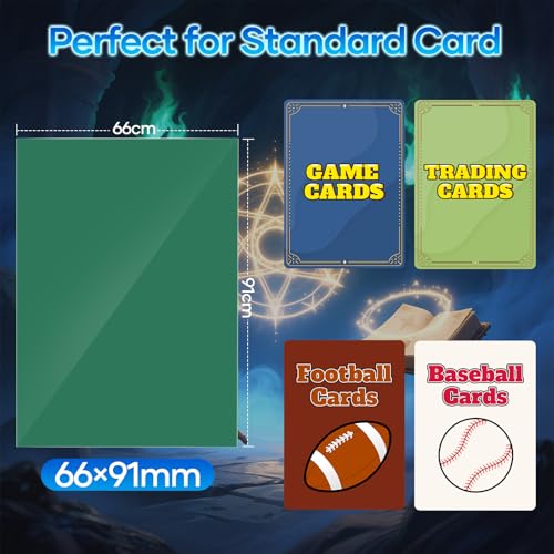 500 Count Card Sleeves, Matte Magic Card Sleeves, Smooth Shuffle & Tear Resistant, Fit for MTG, TCG, CCG (Dark Green) - color: Dark Green, size: 500 Pack