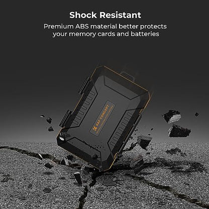 K&F CONCEPT 29 Slot Memory Card Case, Carrying Case for SD, CF, CFexpress | Micro SD, Nano SIM & Micro SIM Cards, PM01 - size: For 4 SD+4 CF+12 Micro SD(TF)+5 SIM