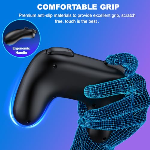 EXTREMECOOL Switch 2 Controller Grip Compatible with Nintendo Switch 2 (2025) for Joycon Controller, Plug and Play Joypad Grip, 2 Pack Joy Con Comfort Grips for Nintendo Switch 2 Accessories Kit Black - size: S-Joypad Size