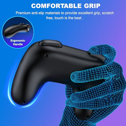 EXTREMECOOL Switch 2 Controller Grip Compatible with Nintendo Switch 2 (2025) for Joycon Controller, Plug and Play Joypad Grip, 2 Pack Joy Con Comfort Grips for Nintendo Switch 2 Accessories Kit Black - size: S-Joypad Size