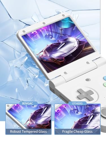 [3 Park] Screen Protector for Miyoo Flip V2/Flip Handheld Game Consoles Tempered Glass Film, Screen Protector for Miyoo Flip V2/Flip Handheld Gaming Anti-Scratch & Sensitive & 9H Hardness