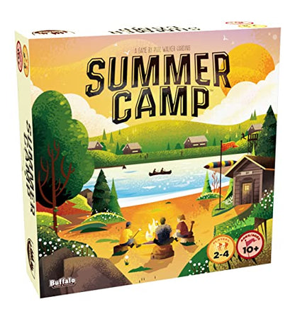 Buffalo Games Summer Camp Card Game, Outdoor Games, Family Play, Ages 10+ | 196 Cards, Family Game Night, Travel Game Set, 34 Merit Badges, 30-45 Min, 2-4 Players, Outdoor Activities for Kids